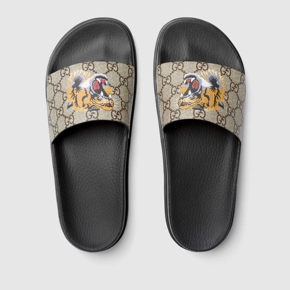 Gucci preown tiger slides IT size 8, Gucci slipper